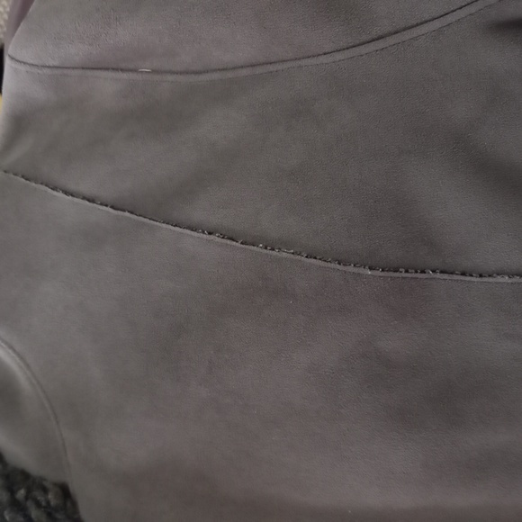 Novelti Plus 3X faux fur jacket with hoodie khaki/olive color - Picture 14 of 15